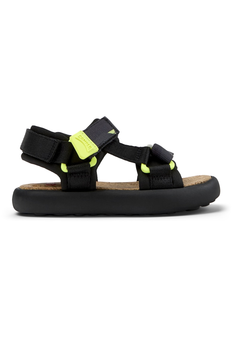 Sandale uni cu velcro - Negru