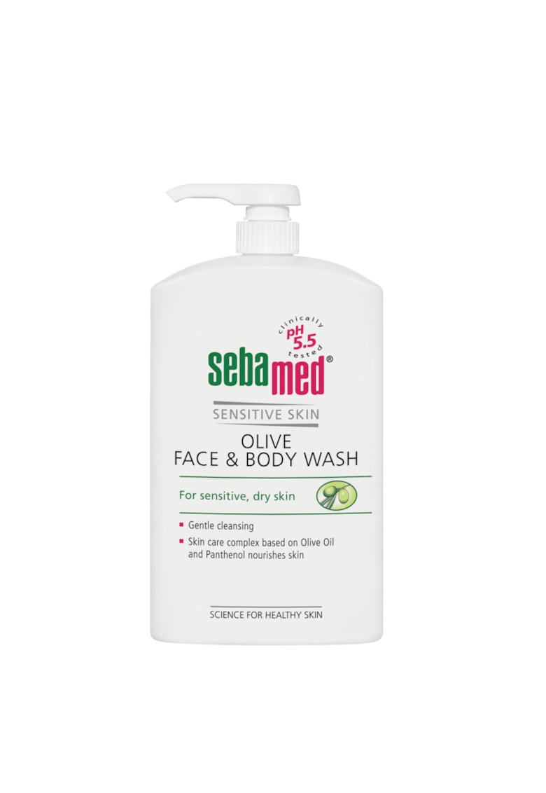 Lichid dermatologic de curatare cu ulei de masline fata si corp 1000 ml