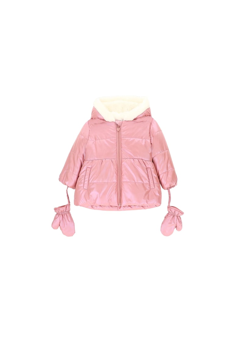 Geaca matlasata fete impermeabila - poliester - respirabila - roz - Geaca matlasata fete impermeabila - poliester - respirabila - roz -