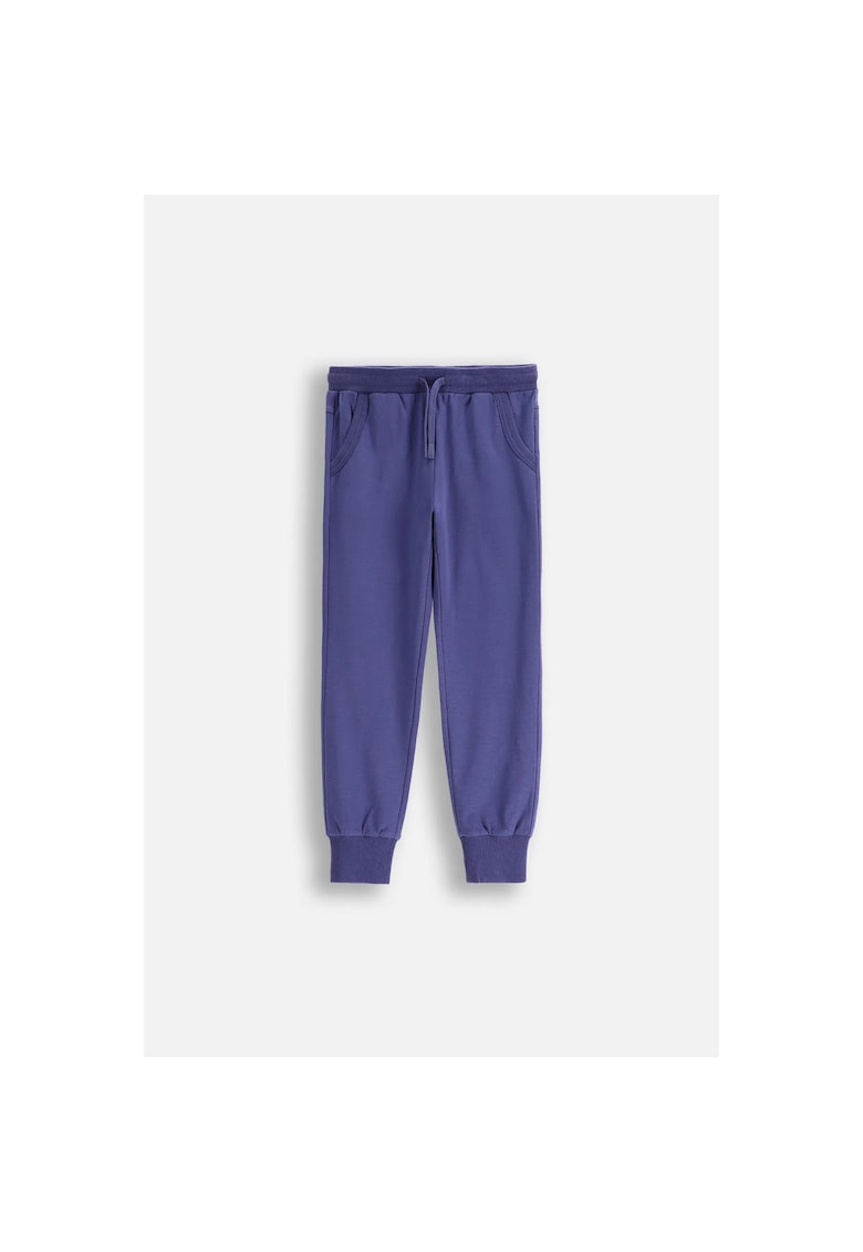 Pantaloni cu snur in talie - Albastru