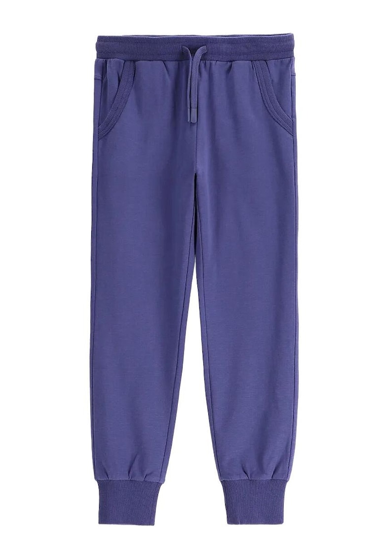 Pantaloni sport fete - bumbac - bleumarin