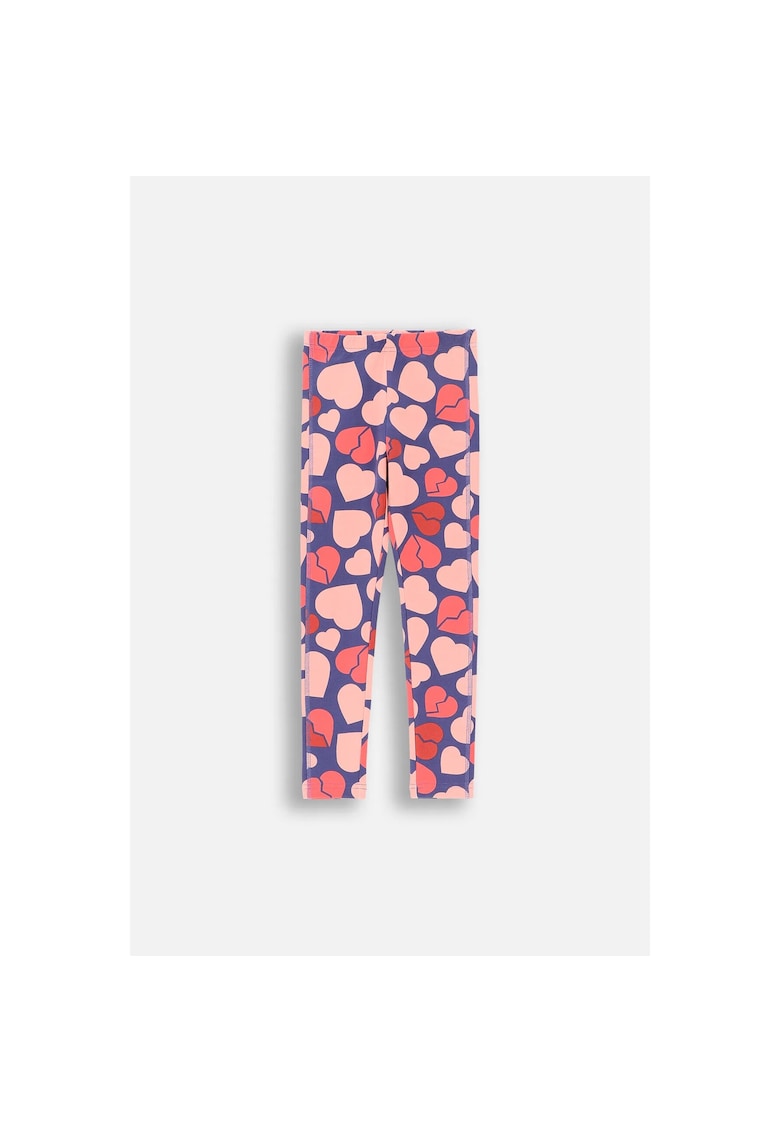 Colanti cu imprimeu cu inimi - Multicolor