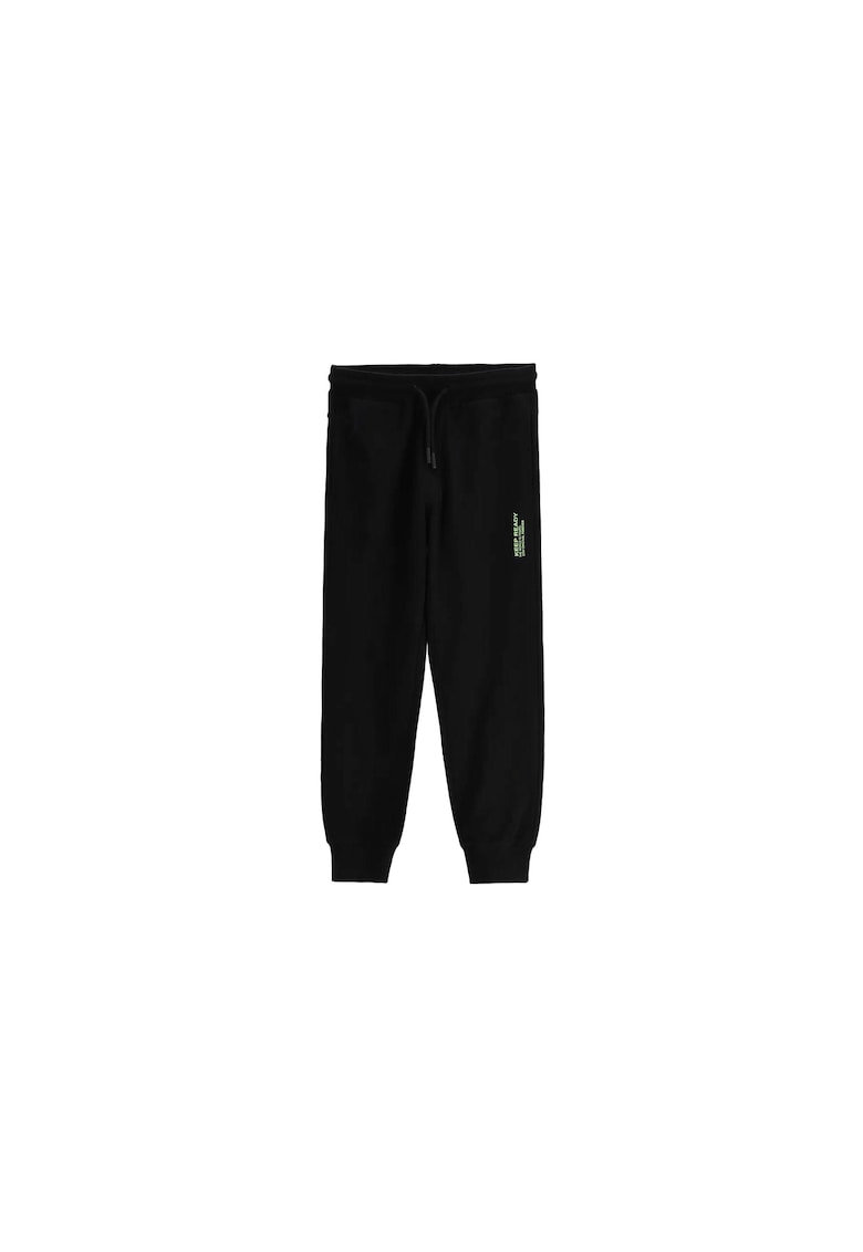 Pantaloni sport copii - bumbac - negru