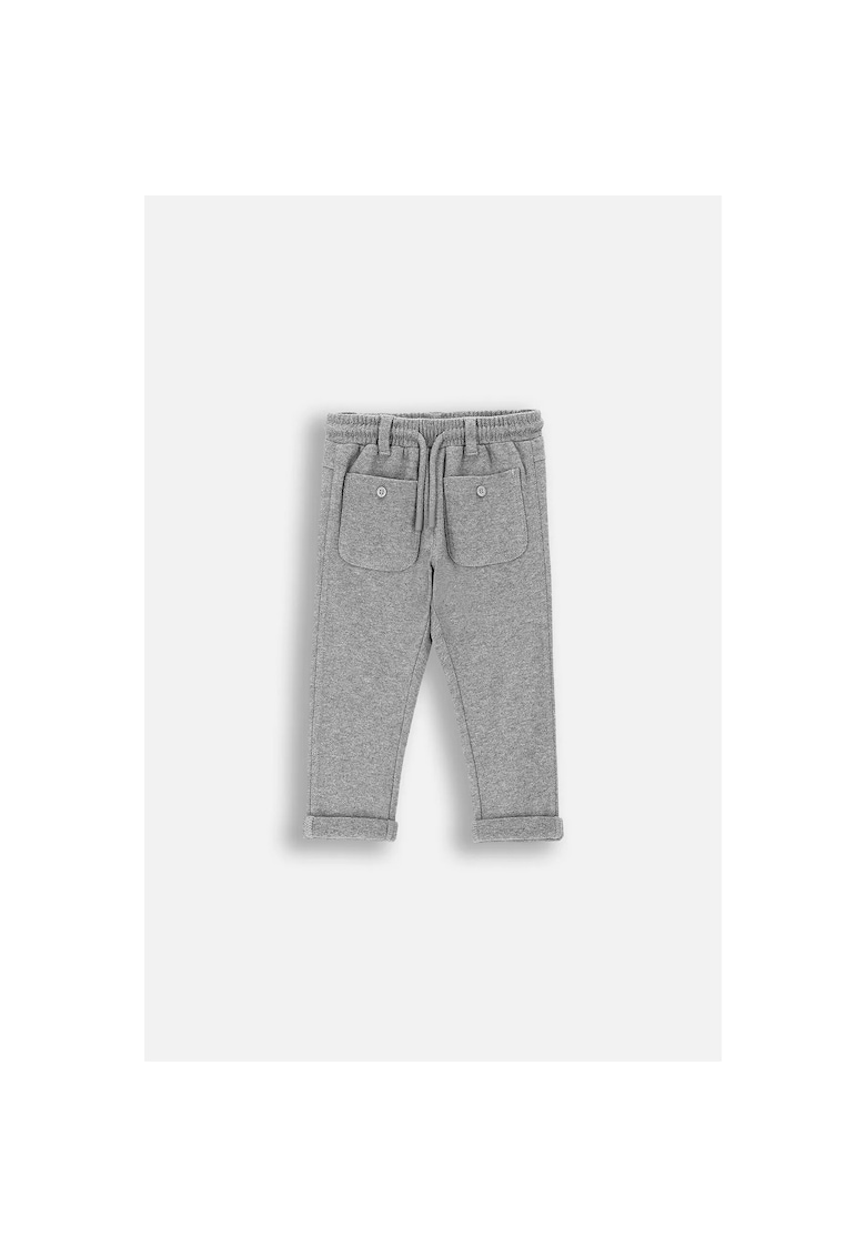Pantaloni sport cu buzunare aplicate - Gri