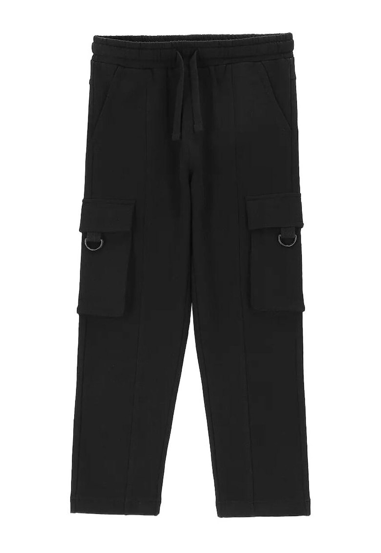Pantaloni sport pentru copii - bumbac - negru