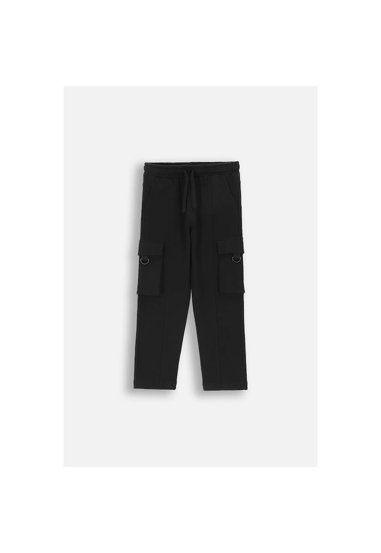 Pantaloni sport cargo - Negru