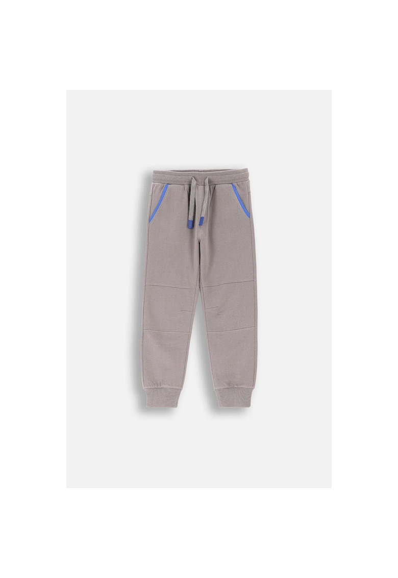Pantaloni sport cu detalii contrastante - Gri