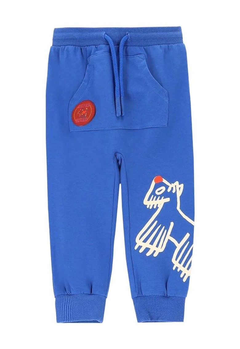 Pantaloni sport pentru baieti bumbac - albastru