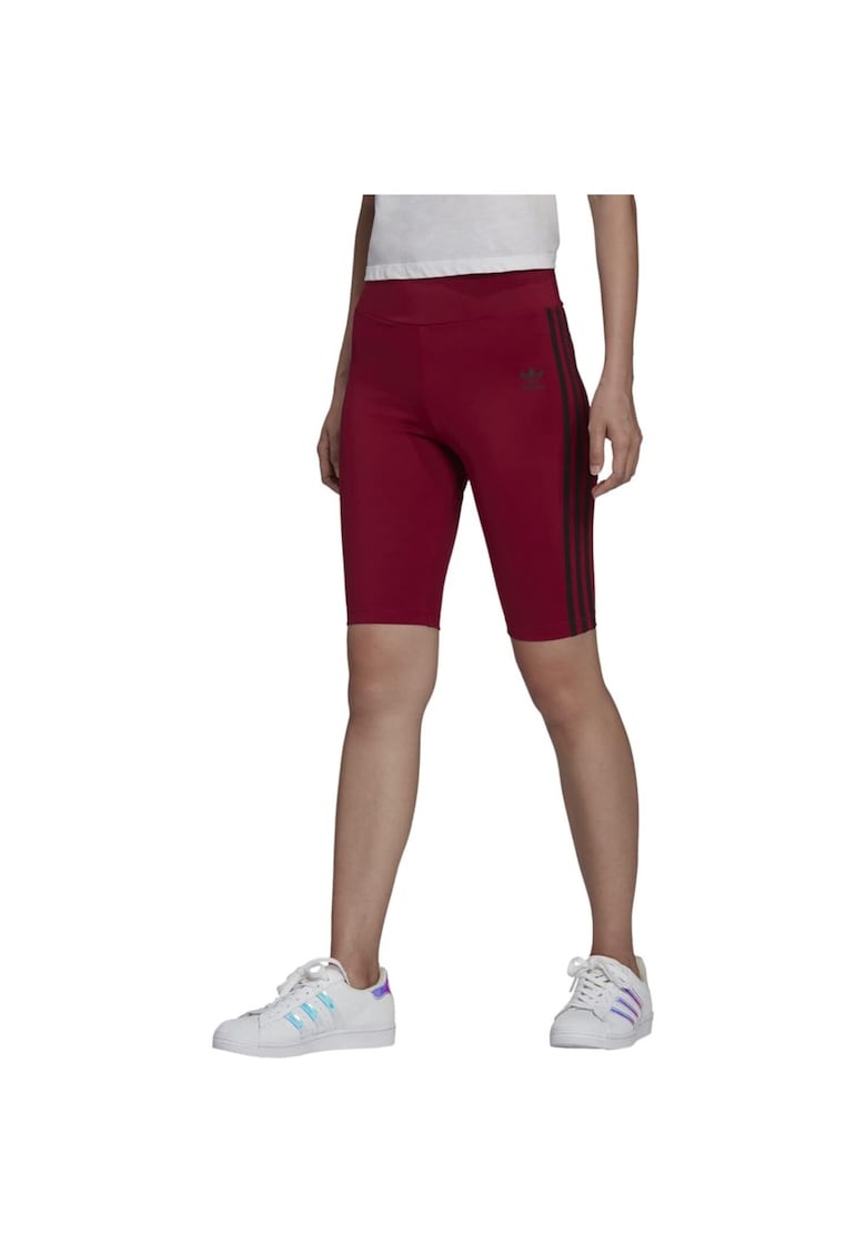 Pantaloni scurti sport bordeaux - material usor - fara inchizatoare - pentru femei