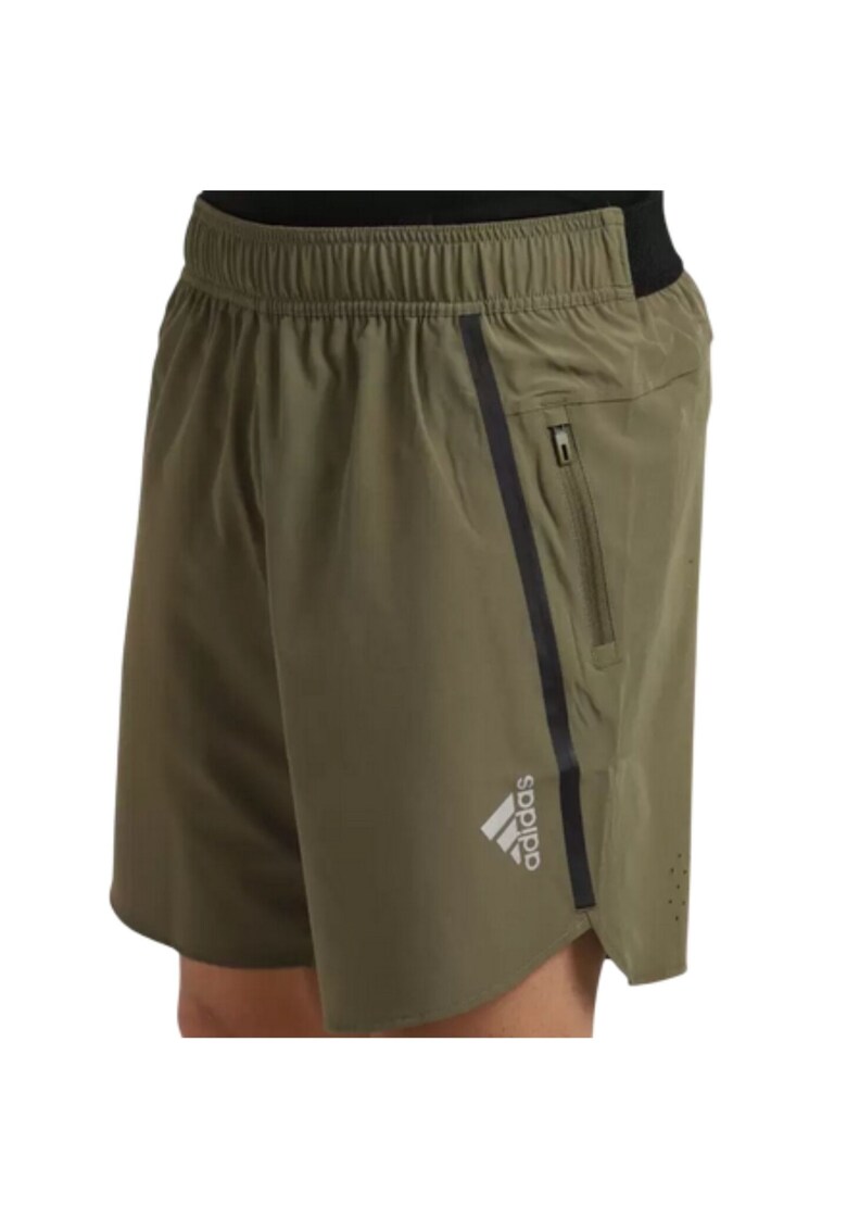 Pantaloni scurti sport barbati D4T UND - Poliester/Elastan - Kaki -