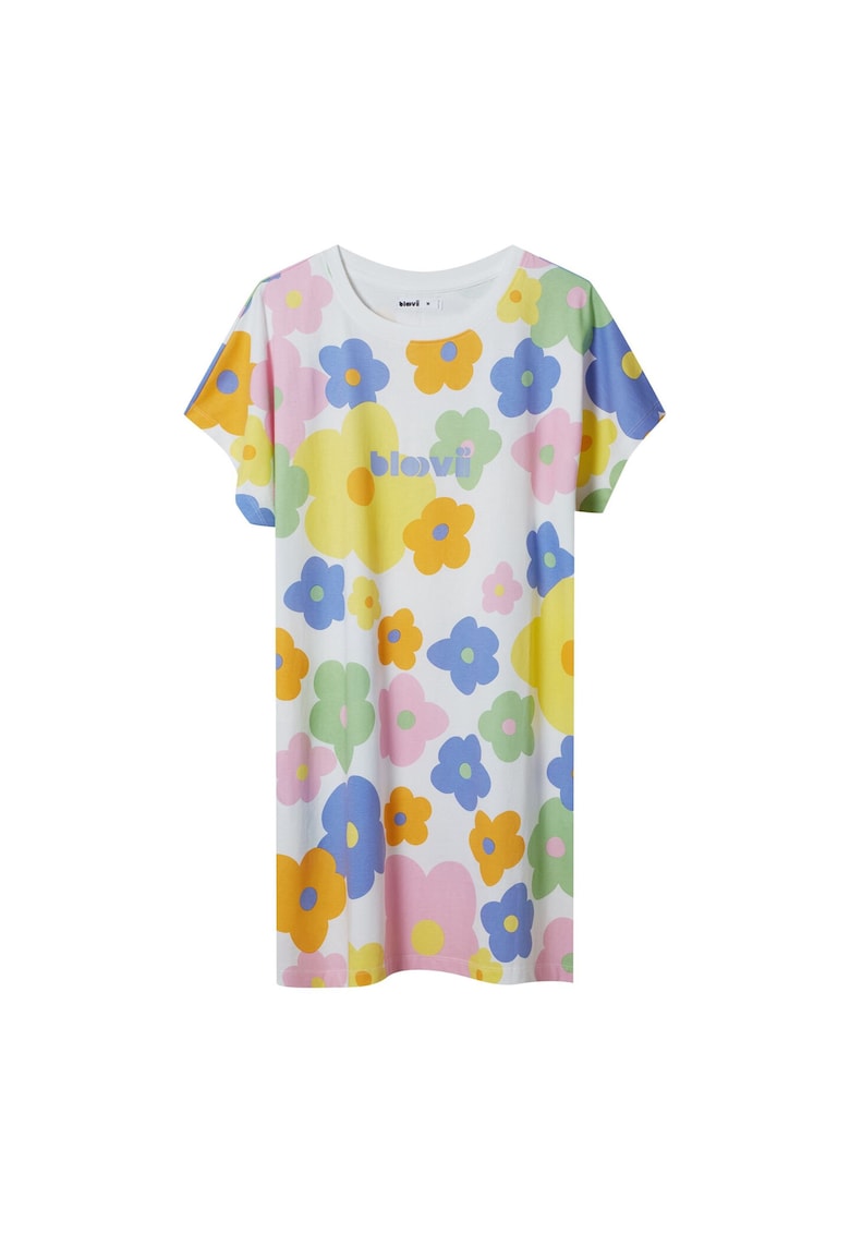 Camasa de noapte Flovers galben deschis - Floral