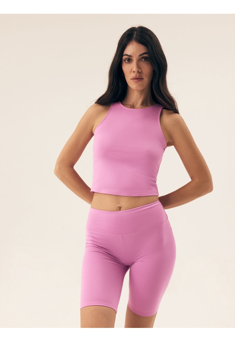 Pantaloni sucrti Midrise Roz - Roz
