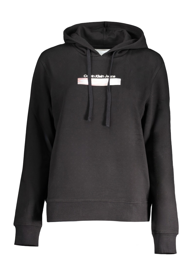 Hanorac dama - 96% bumbac - 4% poliester - Negru - J20J223267 - Negru