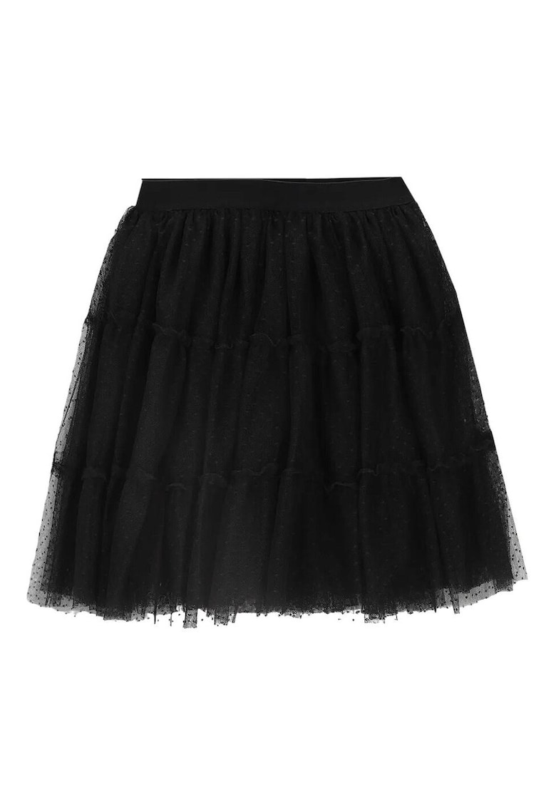 Fusta fete - evazata - elastica - neagra - poliester
