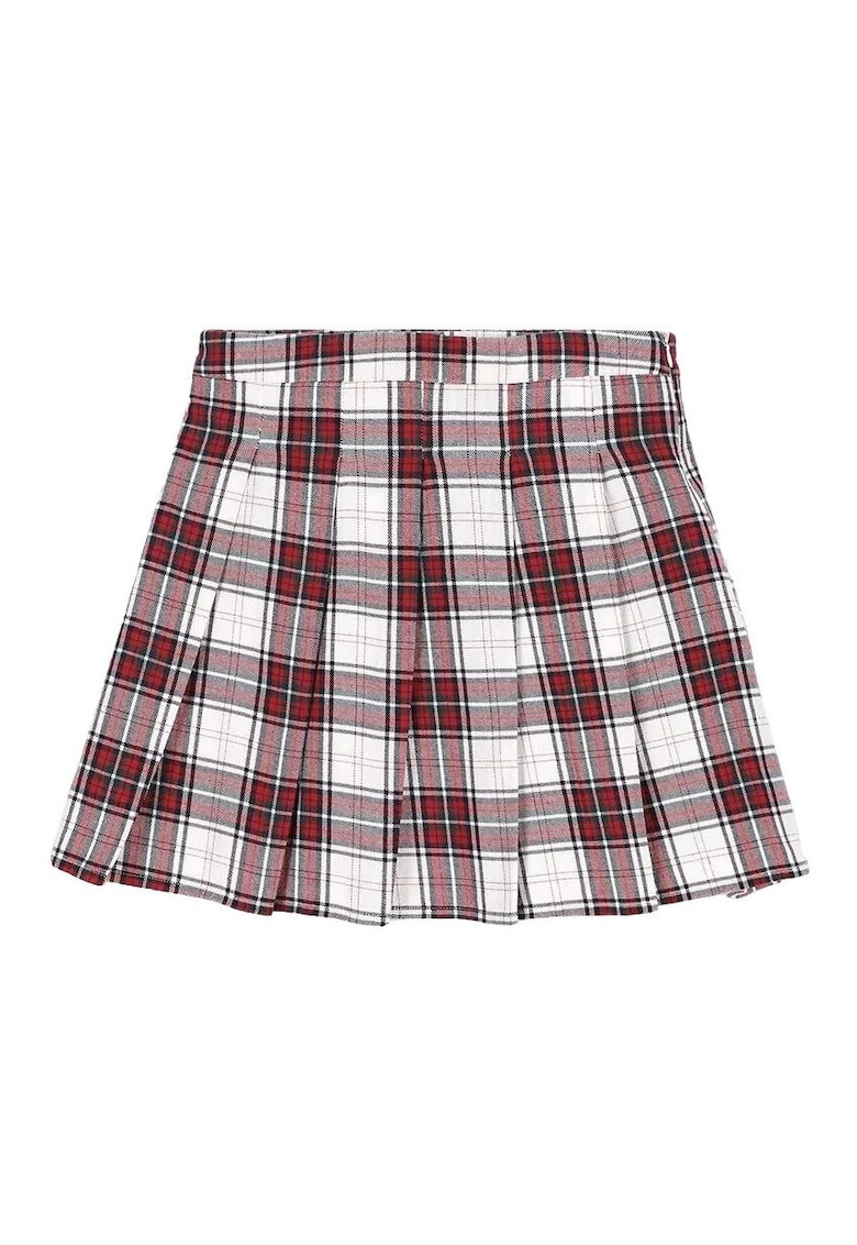 Fusta fetite - model evazat - carouri - multicolor - bumbac