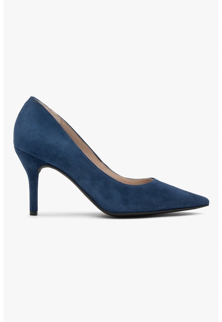 RYLKO - Pantofi stiletto din piele intoarsa - Albastru