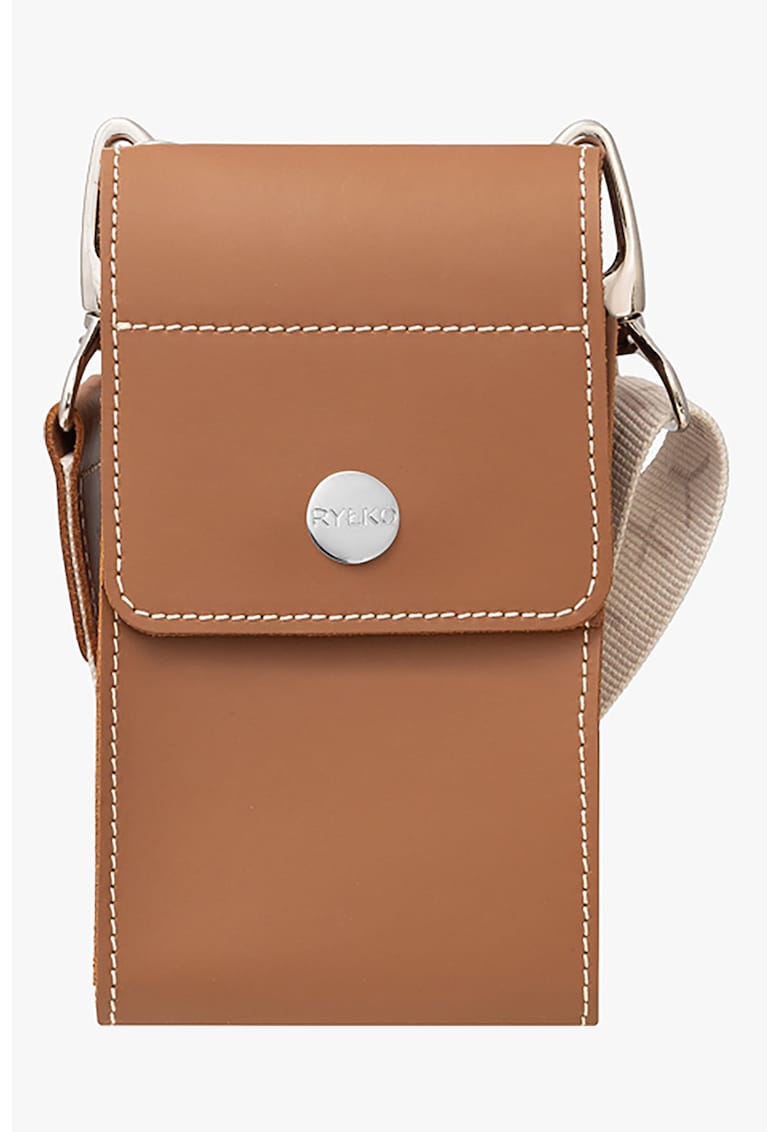 RYLKO - Geanta crossbody din piele cu bareta cu model si logo