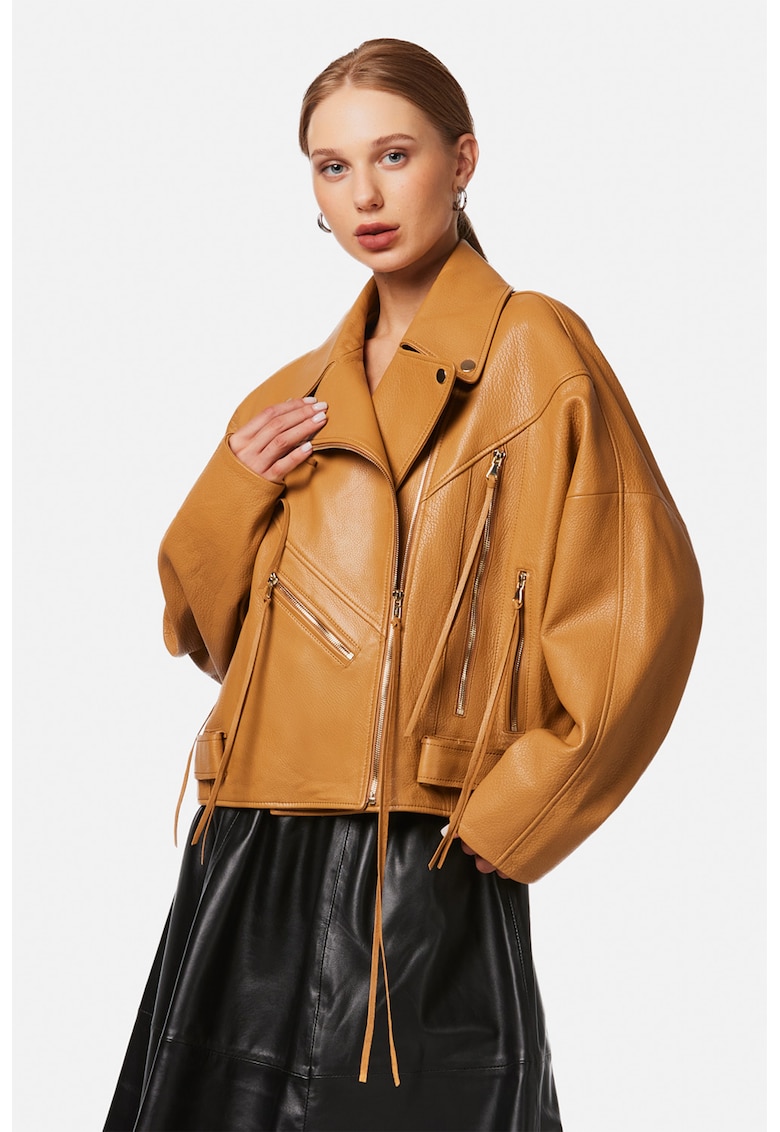 Jacheta biker din piele