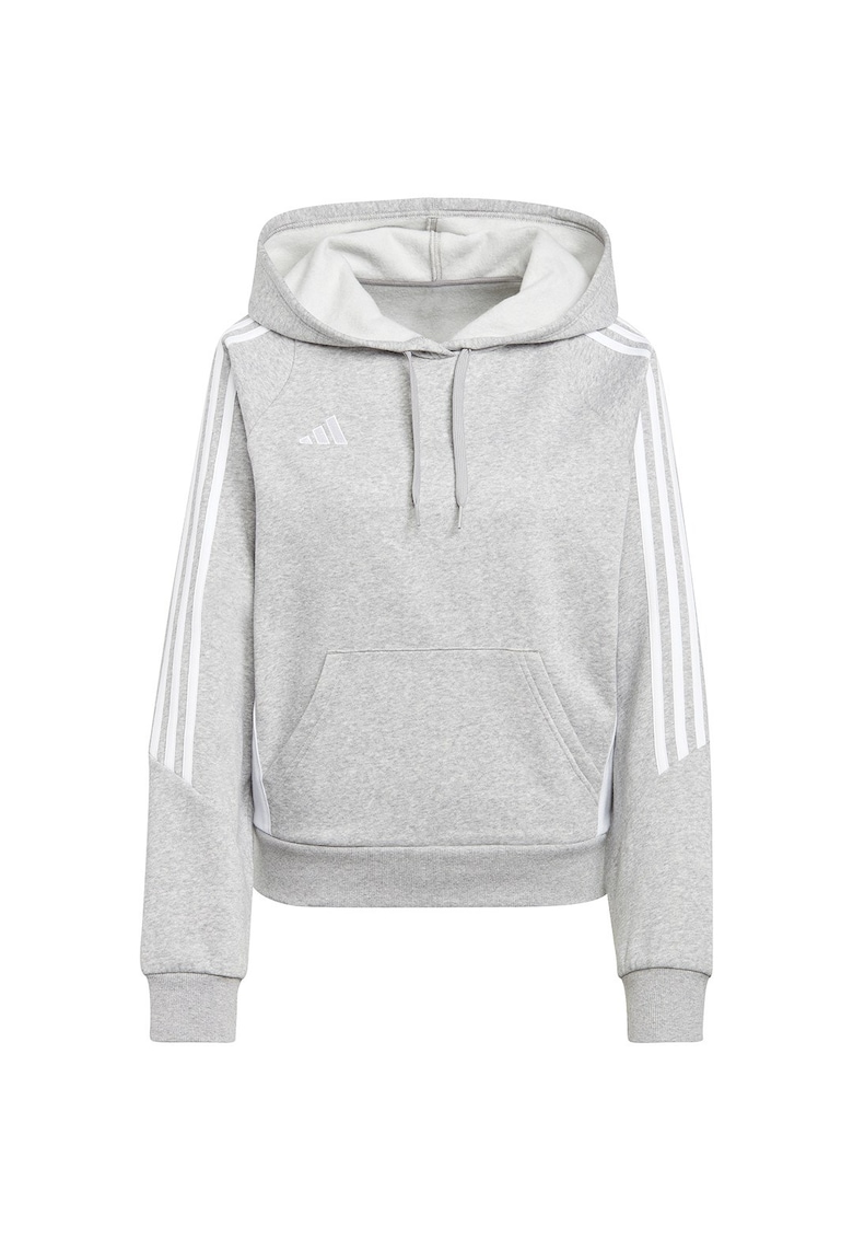 Hanorac sport pentru dama Tiro 24 - cu gluga - bumbac/poliester - gri