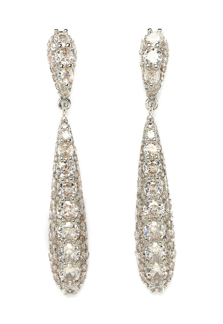 Cercei lungi cu cristale