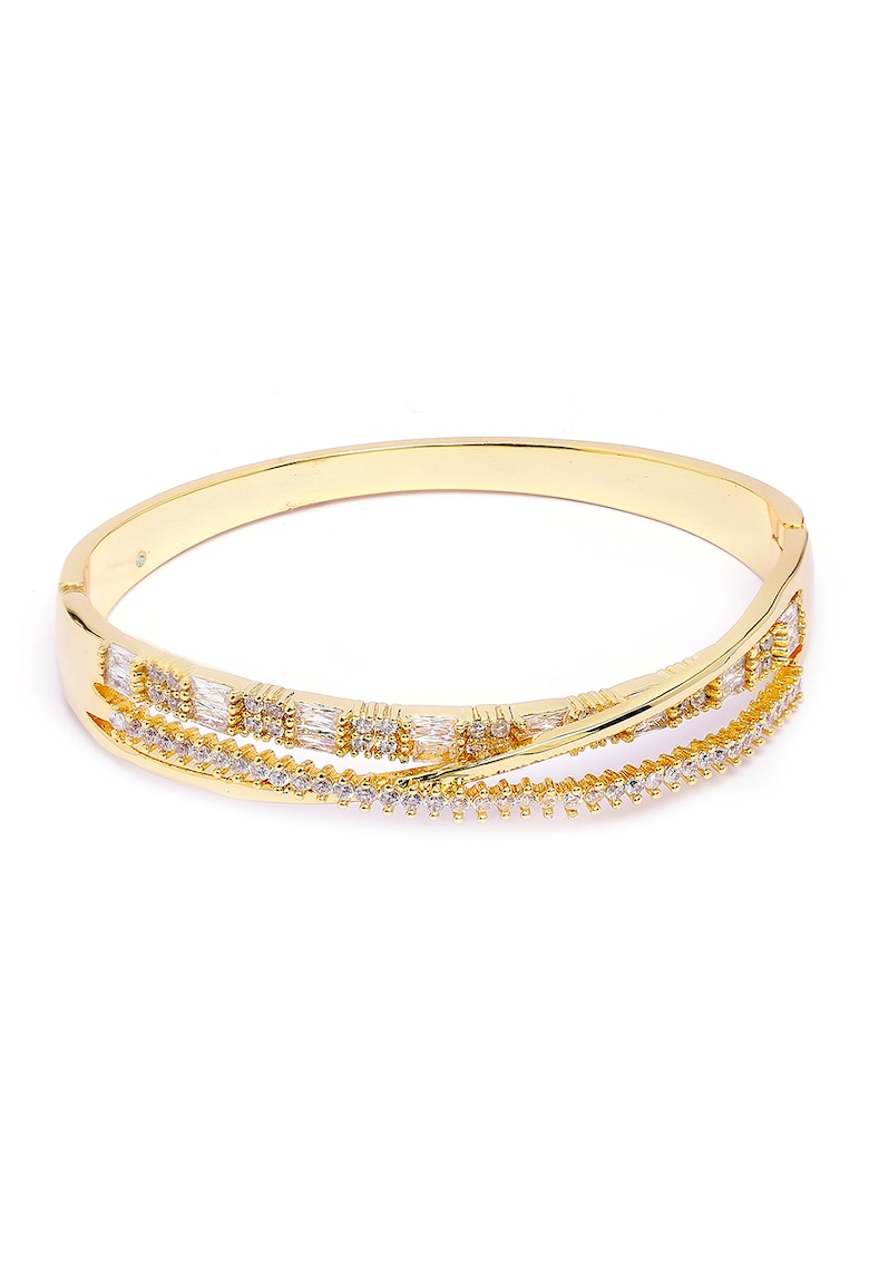 Bratara rigida cu cristale si siraguri multiple