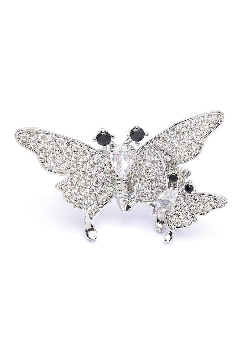 Inel in forma de fluture cu cristale