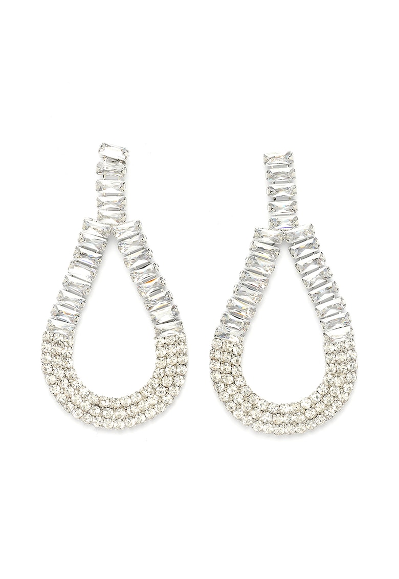 Cercei in forma de lacrima cu zirconia