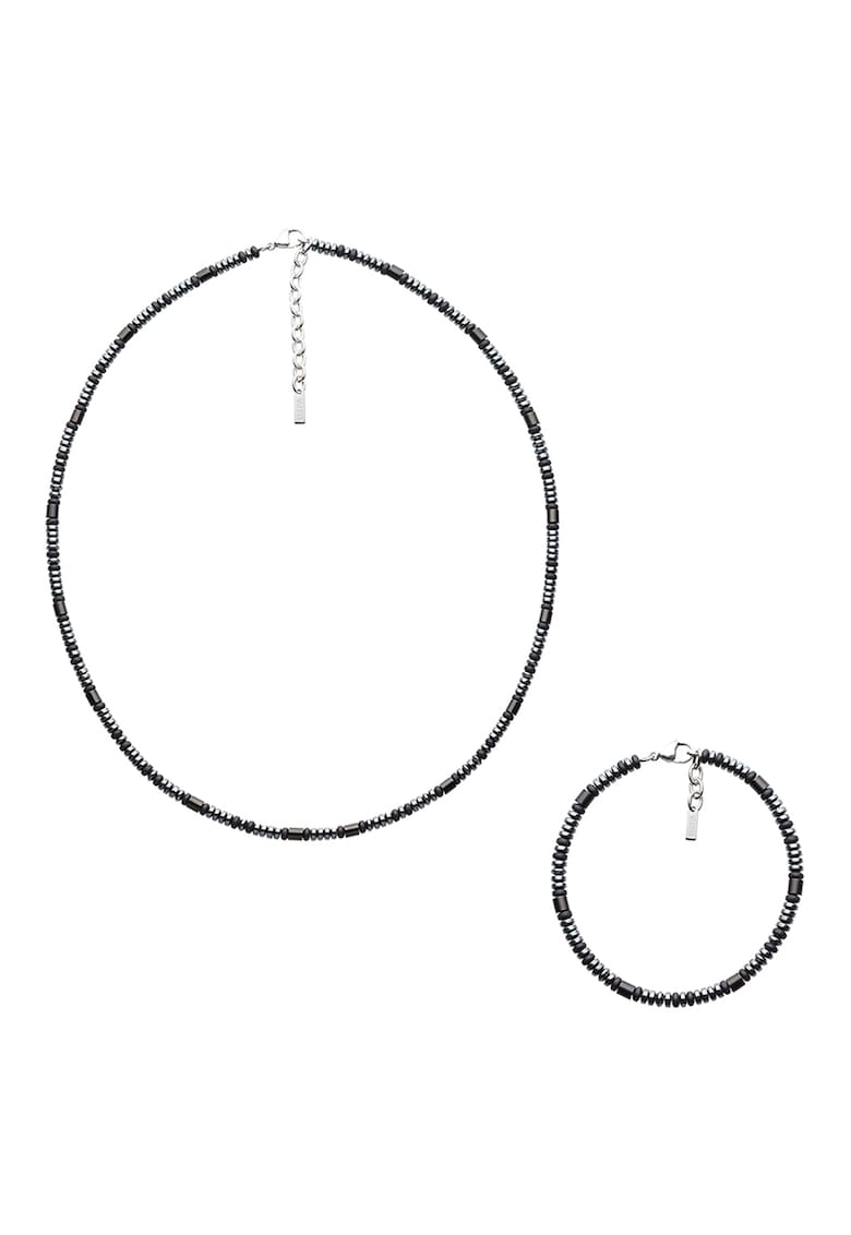 Set de bratare si colier cu margele de hematit