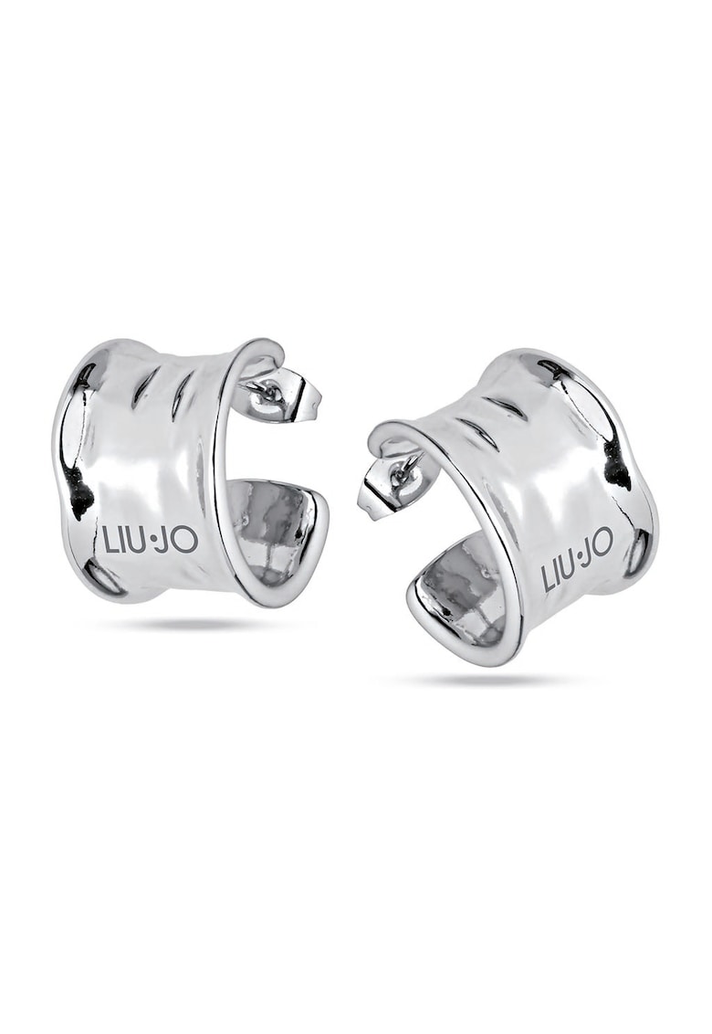 Cercei din otel inoxidabil cu detaliu logo