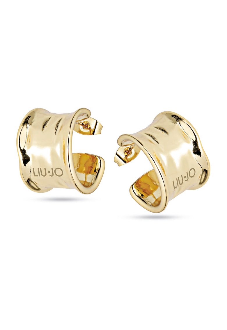 Cercei din otel inoxidabil cu detaliu logo