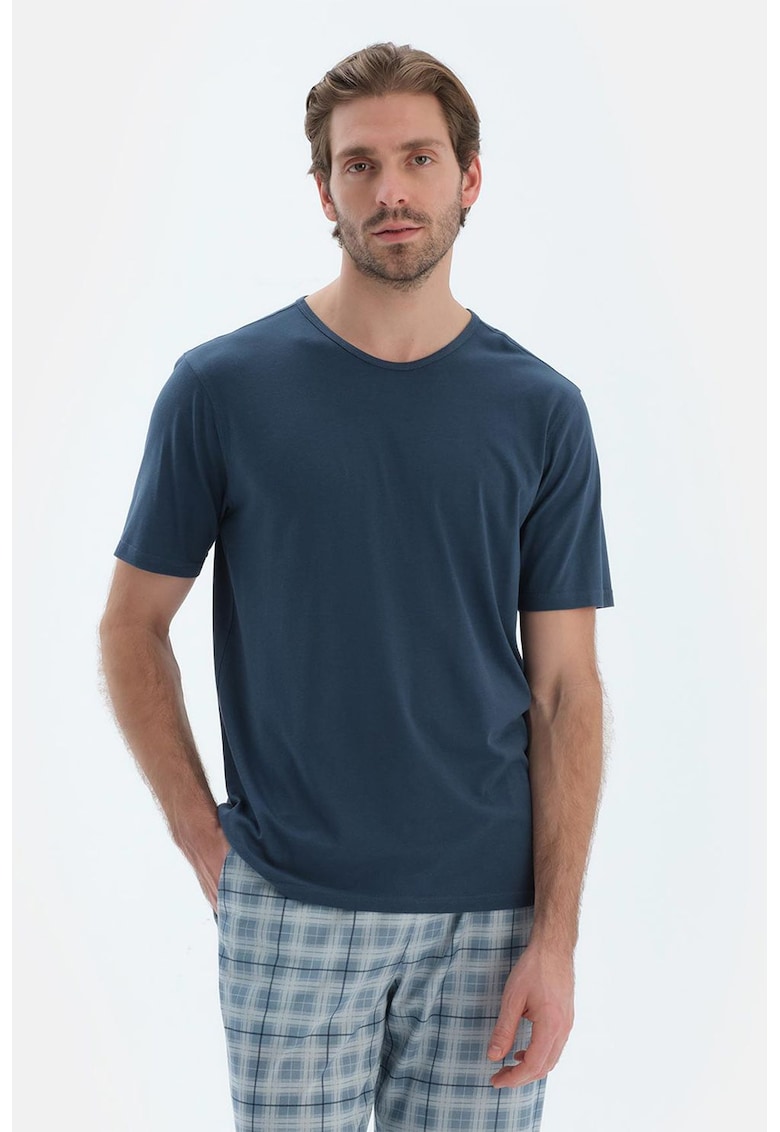 Bluza de pijama din amestec de bumbac