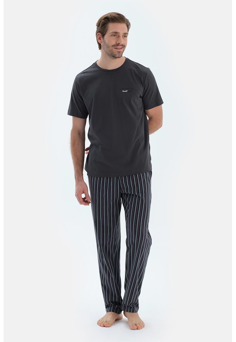 Pijama regular fit de bumbac Pijama regular fit de bumbac