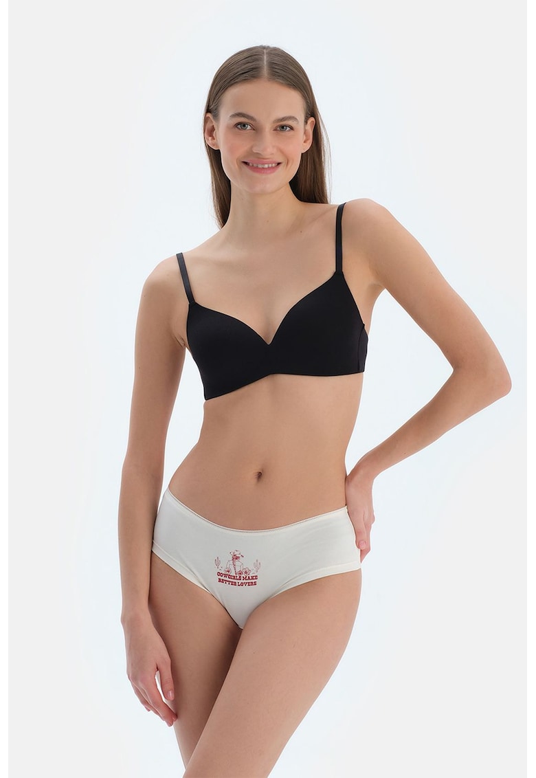 Chiloti hipster cu imprimeu discret