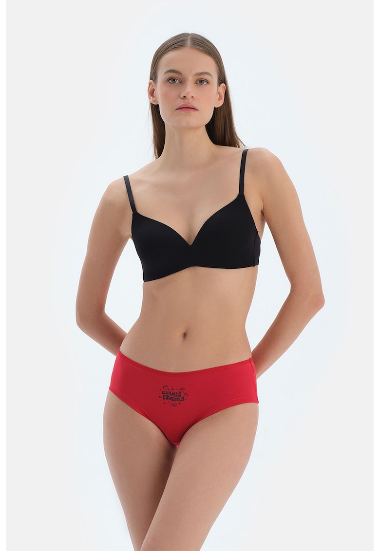 Chiloti hipster cu imprimeu discret