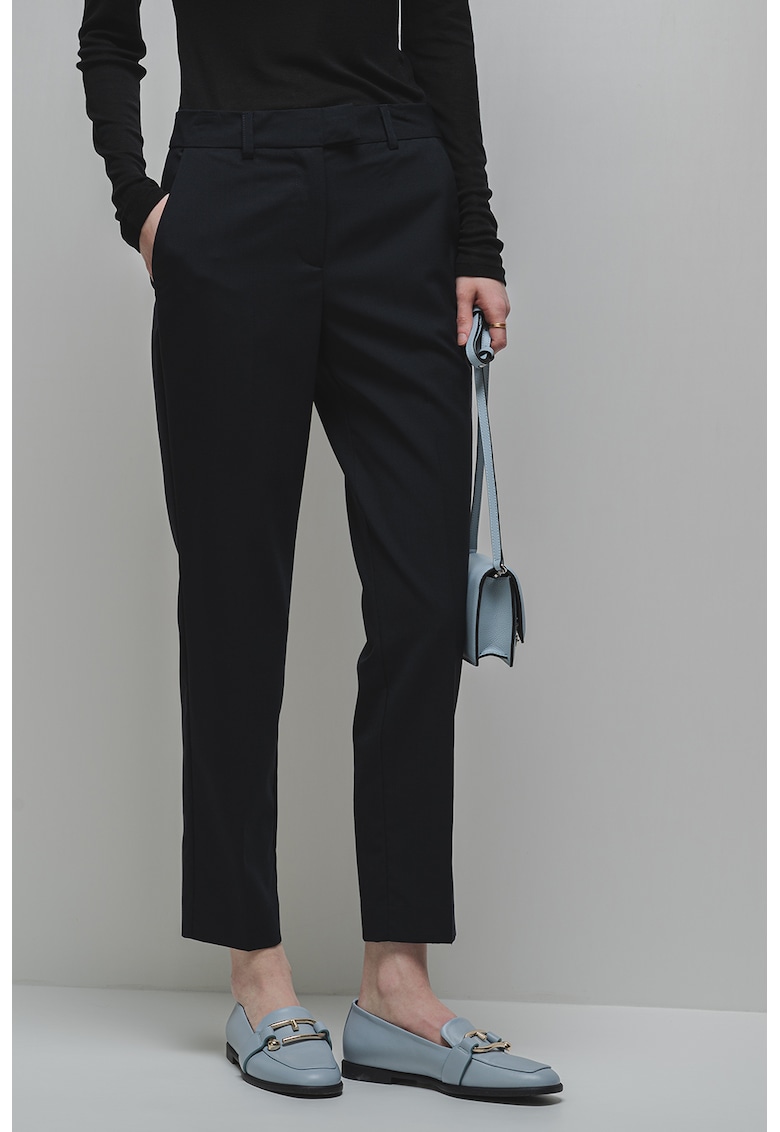 Pantaloni de trening crop din amestec de lana