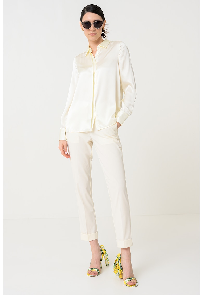 Camasa de matase cu guler ascutit Camasa de matase cu guler ascutit