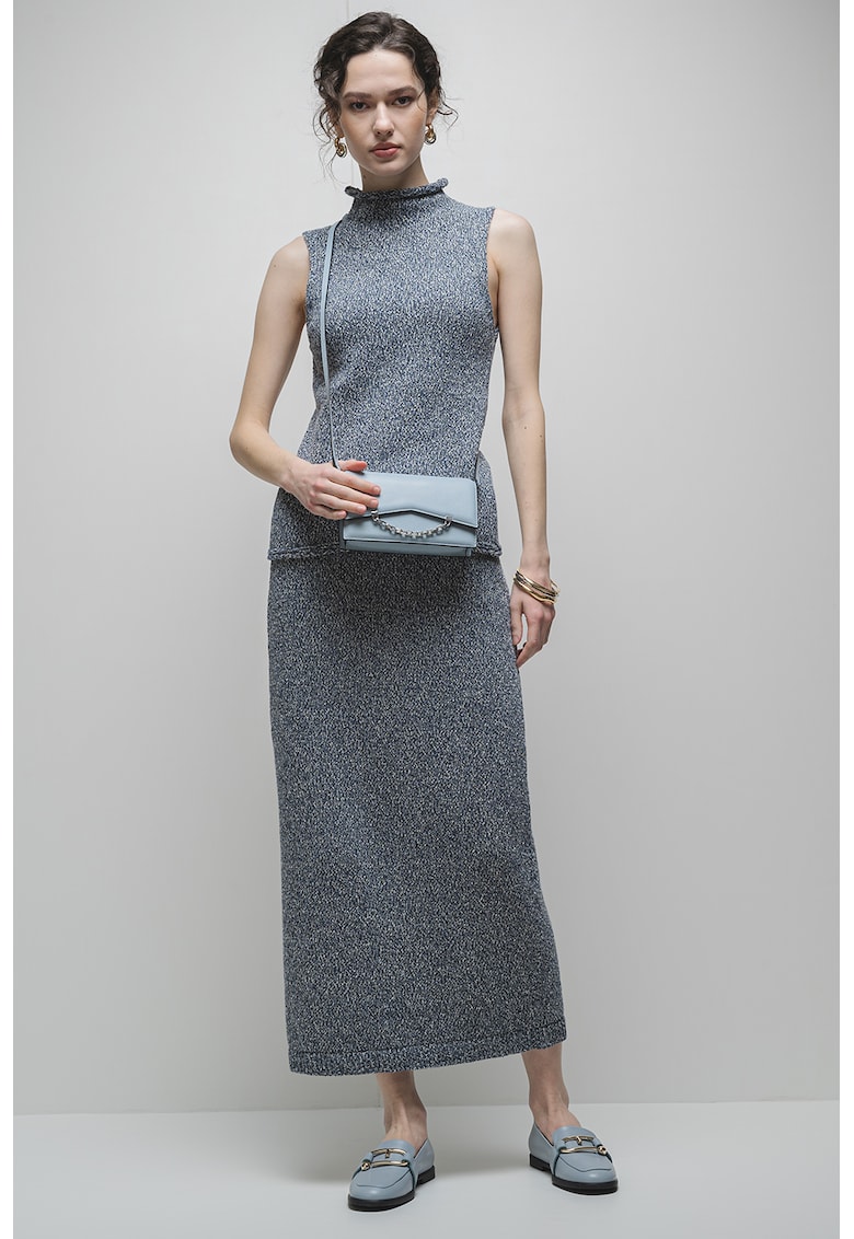 Pulover cu guler scurt - fara maneci