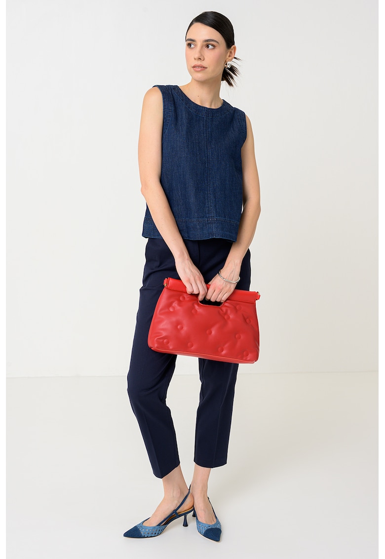 Bluza din amestec de in fara maneci