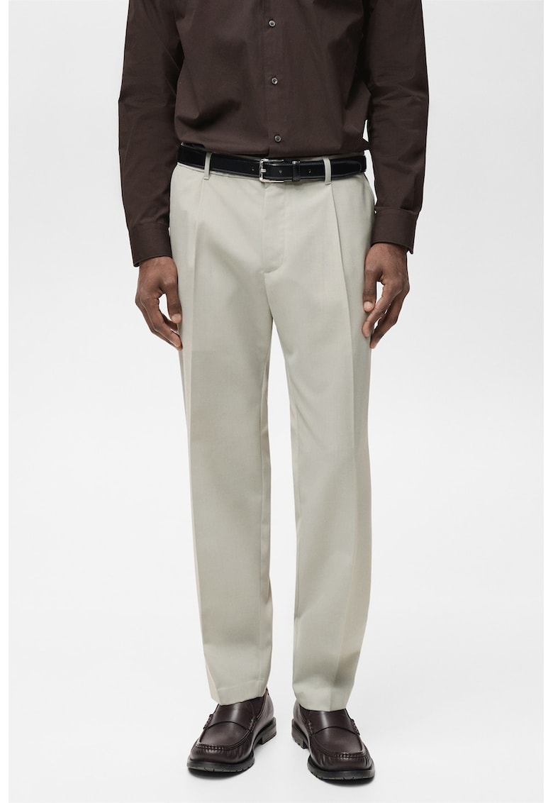 Pantaloni eleganti din amestec de lana