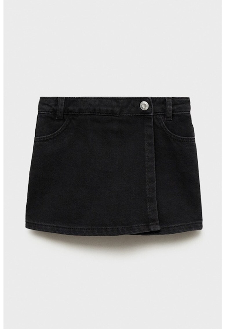 Fusta-pantalon mini din denim