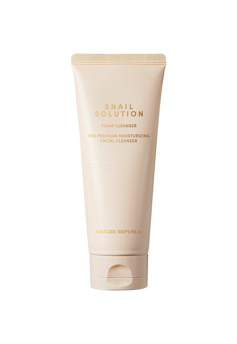 Snail Solution Foam Cleanser Spuma de curatare hidratanta cu extract de melc 150 ml