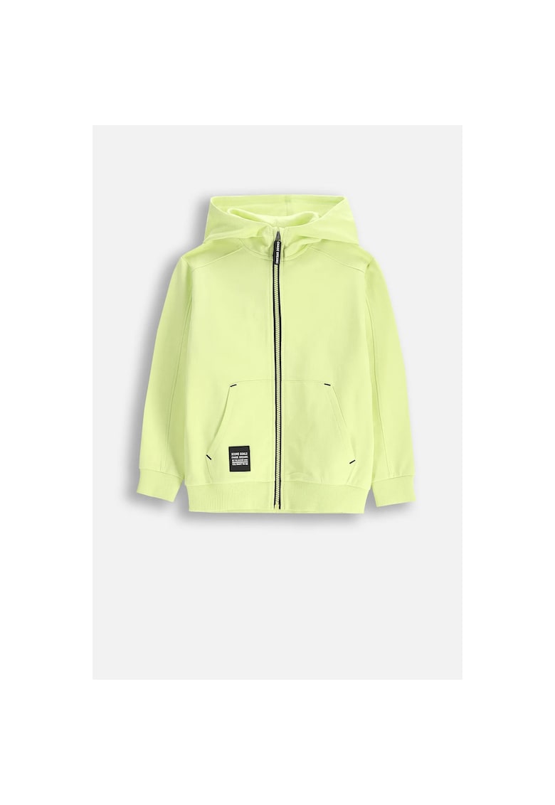 Hanorac Verde lime cu fermoar - Verde