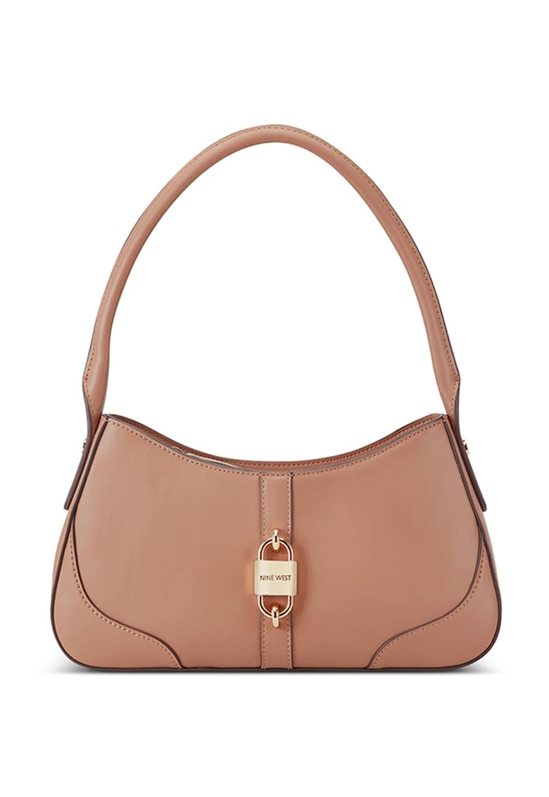 Geanta de piele ecologica cu accesoriu logo Wesson