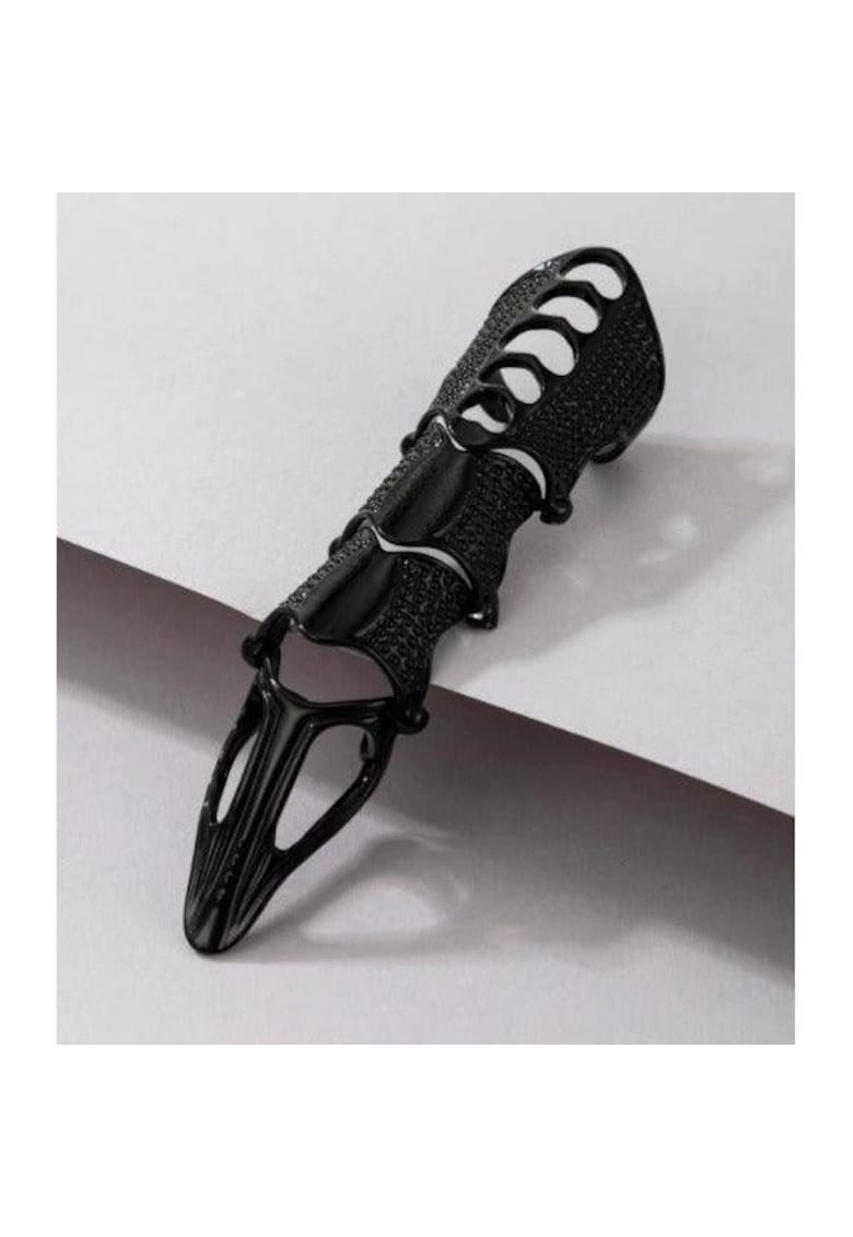 Inel negru - stil dragon - pe tot degetul - Dortea C11 -
