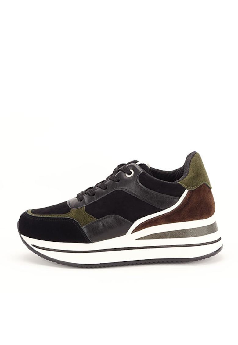 Sneakers negru cu kaki Erica M2 9021