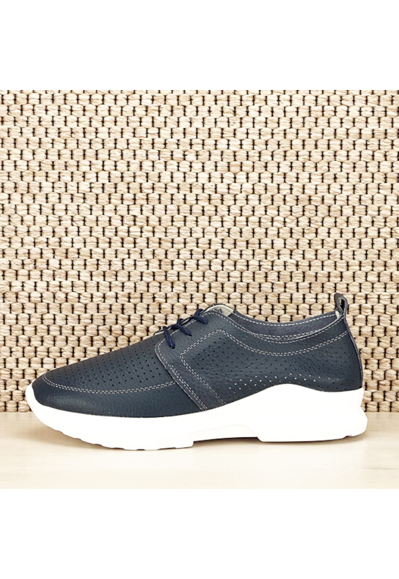 Pantofi piele naturala bleumarin Angela M4 7676