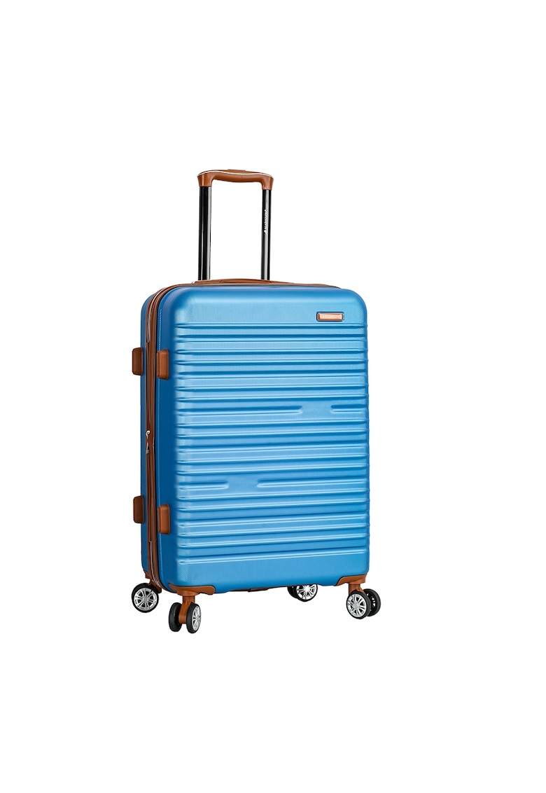 Troler mediu extensibil SW33803 - ABS - cifru - 4 roti duble - 67 cm - albastru