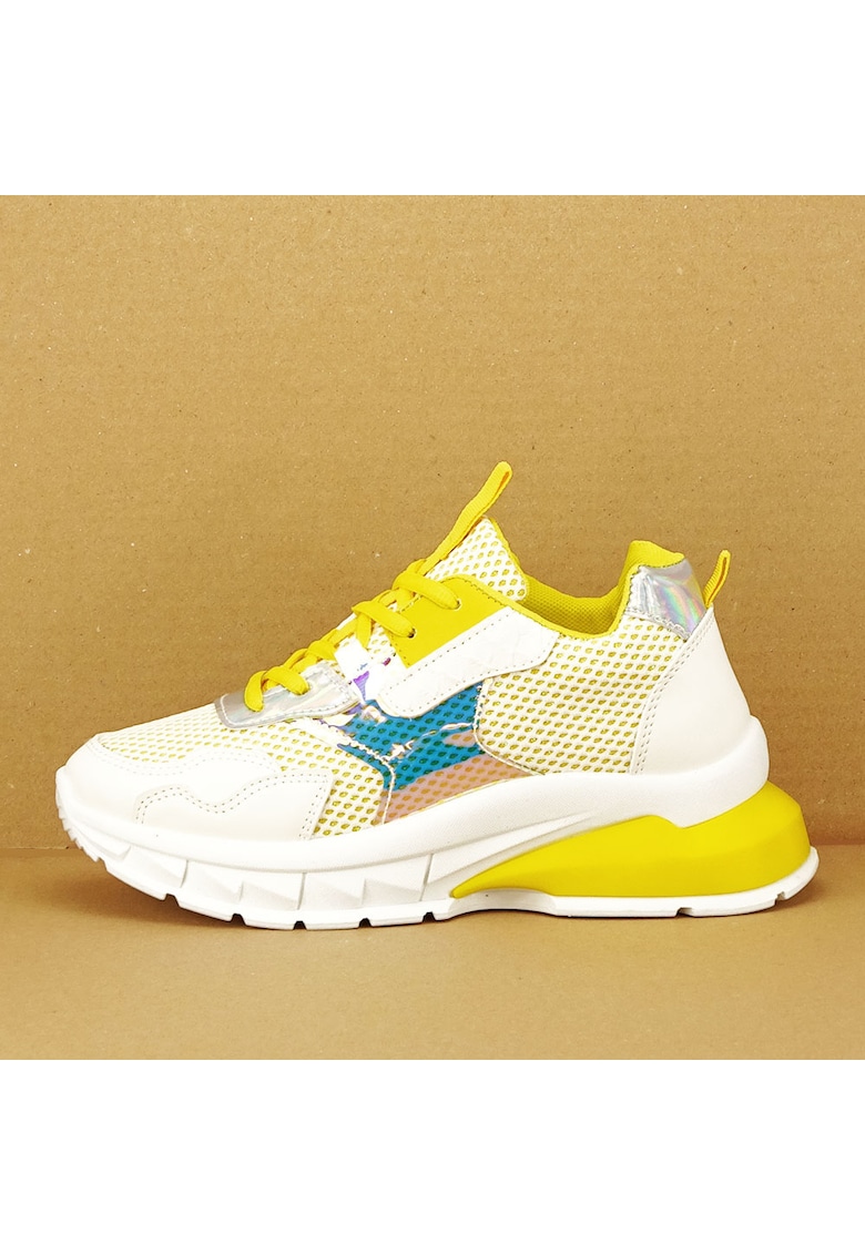 Sneakers albi cu galben Taylor M3 4764