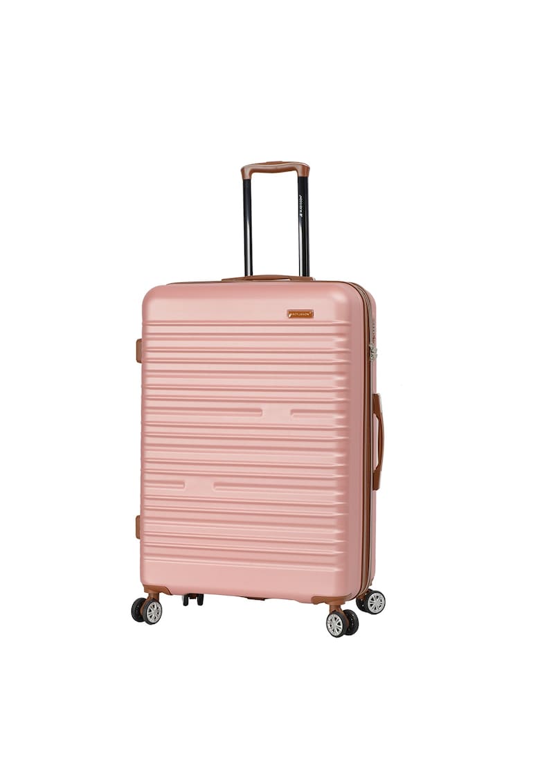 Troler mare extensibil SW33803 - ABS - cifru - 4 roti duble - 77 cm - rose