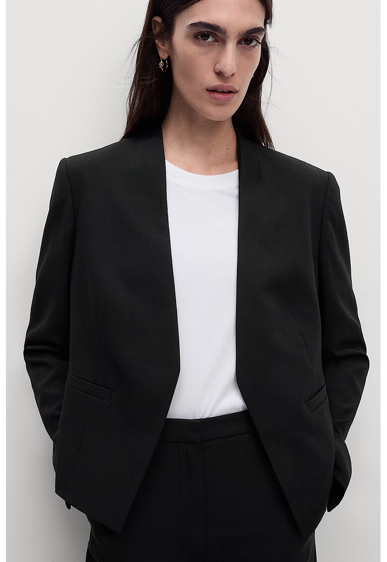 Sacou uni fara inchidere - Negru